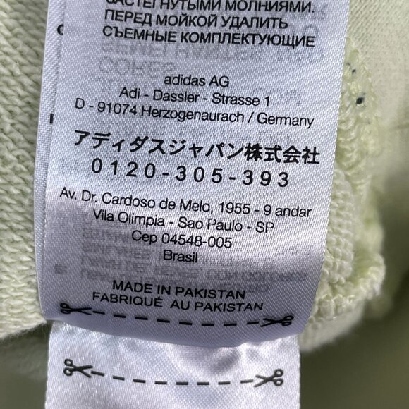 Y-3 Mens Medium Green Hoodie Pullover Sweatshirt Long Sleeve - Picture 8 of 12